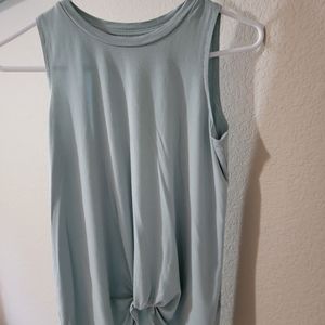Girls Tank Top Size Large 12/14, Light Blue